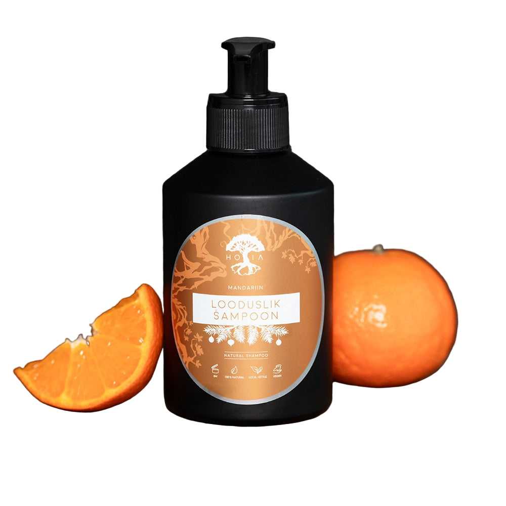 Natūralus šampūnas su mandarinais, 200 ml